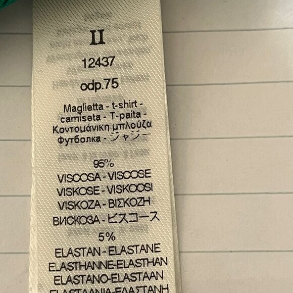 FORTE FORTE One-Shoulder Ribbed-Knit Tank Top in Fern Green Size Medium - Picture 8 of 9